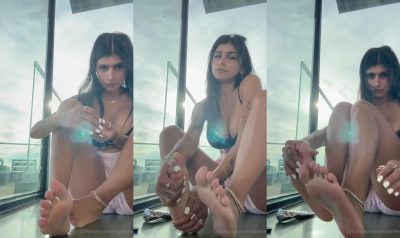 Mia Khalifa Pretty Feet Video